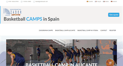 Desktop Screenshot of basketball-camp-spain.com