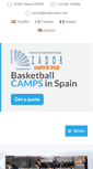 Mobile Screenshot of basketball-camp-spain.com