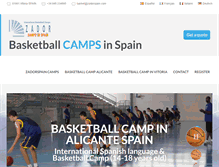 Tablet Screenshot of basketball-camp-spain.com